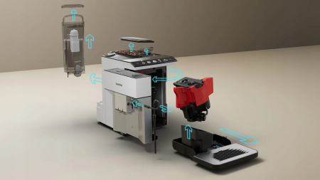 Espressor Automat Siemens, 1500 W, 15 bar, Touch, Rezervor 1.9 L, Alb pukika.ro [5]