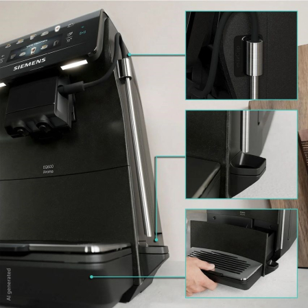 Espressor Automat Siemens, 1500 W, Touch, 15 bar, Rezervor 1.8 L, Negru pukika.ro [9]