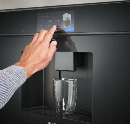 Espressor Automat Siemens CT718L1B0, 19 bar, Cappuccino, Americano, Touch, Rezerovr 2.4 L, Negru pukika.ro [5]