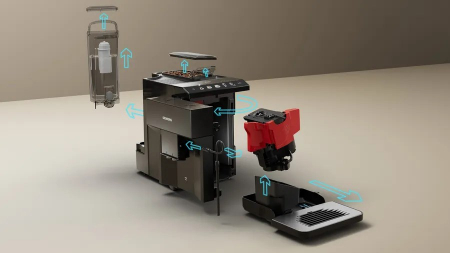 Espressor Automat Siemens EQ.500 TP511R09, 1500 W, Cafea Espresso, Cappuccino, Latte, 15 Bar, Touch, 1.9 L, Negru pukika.ro [1]