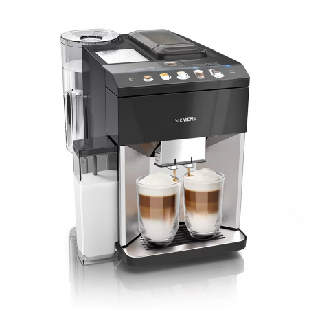 Aparate Cafea - Espressor Automat Siemens EQ.500 TQ507R03, 1500 W, Cappuccino, Latte, Flat White, 15 bar, Touch, 1.7 L, Gri pukika.ro