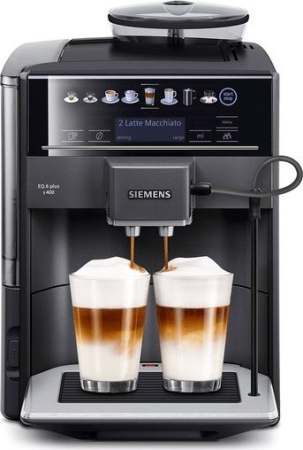 Aparate Cafea - Espressor Automat Siemens EQ.6 TE654319RW, 1500 W, 15 bar, Touch, Rezervor 1.7 L, Negru pukika.ro