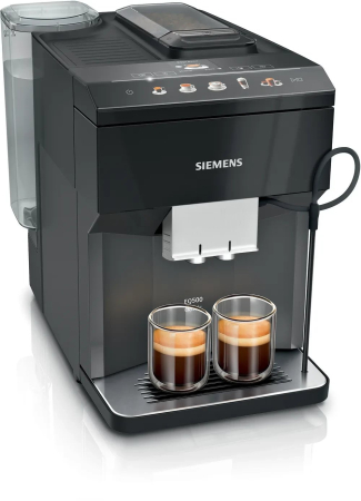 Aparate Cafea - Espressor Automat Siemens TP513R09, 1500 W, 15 bar, Touch, 10 Programe, Rezervor 1.9 L, Negru pukika.ro