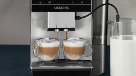 Espressor Automat Siemens TP715R07, 1500 W, 19 bar, Touch, Rezervor 2.4 L, Negru/Argintiu pukika.ro [3]