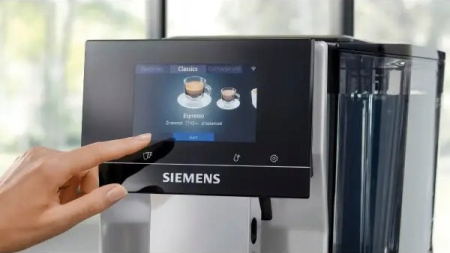 Espressor Automat Siemens TP715R07, 1500 W, 19 bar, Touch, Rezervor 2.4 L, Negru/Argintiu pukika.ro [1]