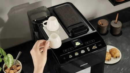 Espressor Automat Siemens TQ518RX3, 1500 W, 15 bar, Touch, 10 Programe, Rezervor 1.9 L, Negru/Argintiu pukika.ro [3]