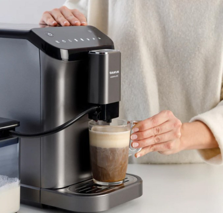 Espressor Automat Taurus Accento Latte, 1350 W, 20 bar, Touch, Rezervor 1.5 L, Negru pukika.ro [3]