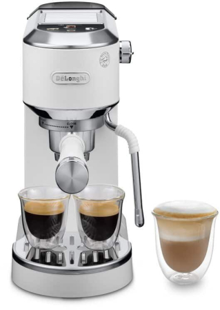 Alte produse - Espressor Manual DeLonghi Dedica, 1450 W, 15 bar, Rezervor 1.1 L, Alb pukika.ro