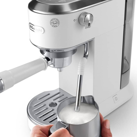 Espressor Manual DeLonghi Dedica, 1450 W, 15 bar, Rezervor 1.1 L, Alb pukika.ro [1]