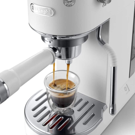 Espressor Manual DeLonghi Dedica, 1450 W, 15 bar, Rezervor 1.1 L, Alb pukika.ro [2]