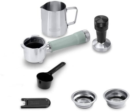 Espressor Manual DeLonghi Dedica, 1450 W, 15 bar, Rezervor 1.1 L, Verde pukika.ro [5]