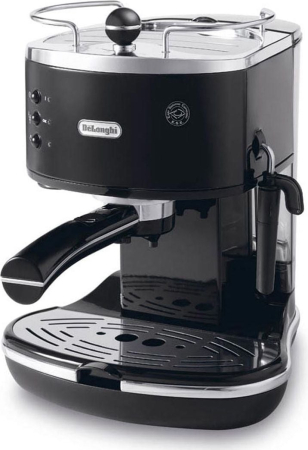 Aparate Cafea - Espressor Manual DeLonghi Icona ECO 311.BK, 1100 W, 15 bar, Rezervor 1.4 L, Negru pukika.ro