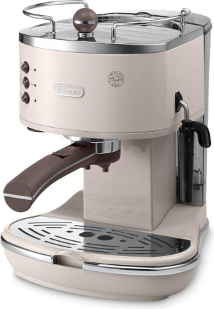 Alte produse - Espressor Manual DeLonghi Icona Vintage ECOV311.BG, 1100 W, 15 bar, Rezervor 1.4 L, Crem pukika.ro