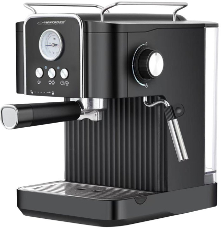 Aparate Cafea - Espressor Manual Esperanza EKC010, 850 W, 20 bar, Rezervor 1.8 L, Negru pukika.ro