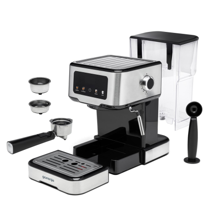 Espressor Manual Gorenje 744796, 1100 W, 15 bar, Touch, Rezervor 1.5 L, Gri pukika.ro [6]