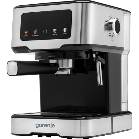 Aparate Cafea - Espressor Manual Gorenje 744796, 1100 W, 15 bar, Touch, Rezervor 1.5 L, Gri pukika.ro