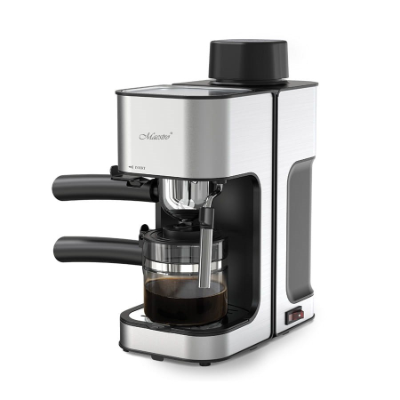 Aparate Cafea - Espressor Manual Maestro MR-411, 800 W, 5 bar, Rezervor 250 ml, Duze Abur pentru Cappuccino, Negru/Inox  pukika.ro