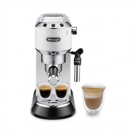 Aparate Cafea - Espressor Semi-Automat De’Longhi Dedica Style EC 685.W, 1300 W, Espresso, Cappuccino, Latte, Rezervor 1.1 L, 15 Bar, Gri pukika.ro
