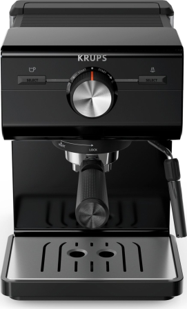 Espressor Semi-Automat Krups Authentic XP381810, 1400 W, Cappuccino, Americano, Rezervor 2 L, Negru pukika.ro [1]