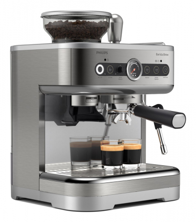 Espressor Semi-Automat Philips Series 3200 PSA3218/01, 1350 W, Espresso, Cappuccino, Americano, 15 Bar, Rezervor 2.3 L, Spumare Lapte Clasică, Gri pukika.ro [2]
