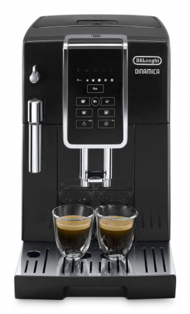 Aparate Cafea - Expressor Automat De’Longhi Dinamica Ecam 350.15.B, 1450 W, Cafea si Espresso, Rezervor 1.8 L, 15 Bar, Negru pukika.ro