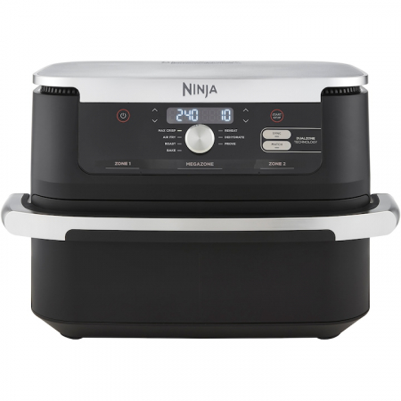 Electrocasnice pentru bucatarie - Friteuza Aer Cald Dubla Ninja, 7 programe, 2 zone gatire, 10.4L, 2470W Negru pukika.ro