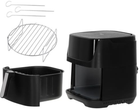 Friteuză cu Aer Cald Adler, 2500 W, Capacitate 5.5 L, Touch, Negru pukika.ro [8]