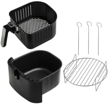 Friteuză cu Aer Cald Adler, 2500 W, Capacitate 5.5 L, Touch, Negru pukika.ro [9]