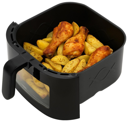 Friteuză cu Aer Cald Adler, 2500 W, Capacitate 8 L, Touch, Negru pukika.ro [9]