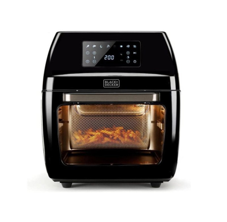 Friteuză cu Aer Cald BLACK+DECKER ES9730030B, 1700 W, Capacitate 12 L, Termostat Reglabil, Temporizator, Negru pukika.ro [2]