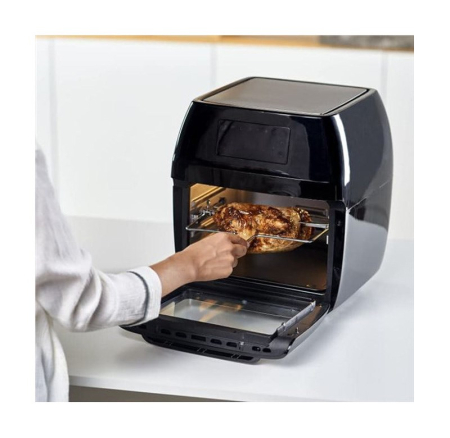 Friteuză cu Aer Cald BLACK+DECKER ES9730030B, 1700 W, Capacitate 12 L, Termostat Reglabil, Temporizator, Negru pukika.ro [5]