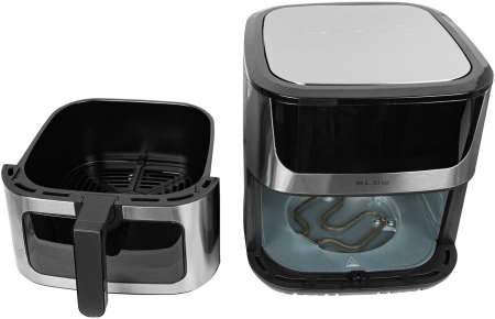 Friteuză cu Aer Cald Blow, 2500 W, Capacitate 8 L, Grill, Touch, Negru pukika.ro [4]