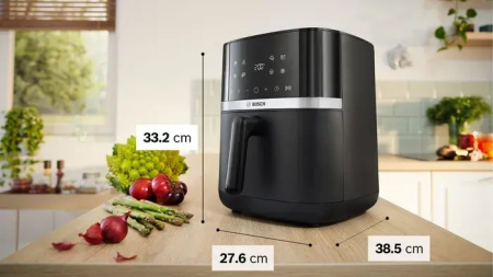 Friteuză cu Aer Cald Bosch Serie 4, 2050 W, Capacitate 6.1 L, Touch, Negru pukika.ro [1]