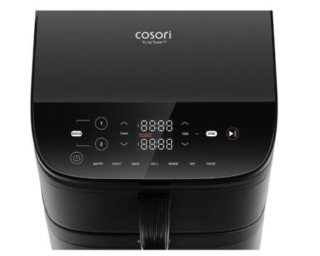 Friteuză cu Aer Cald Cosori Double, 2630 W, Capacitate 10 L, Negru pukika.ro [4]