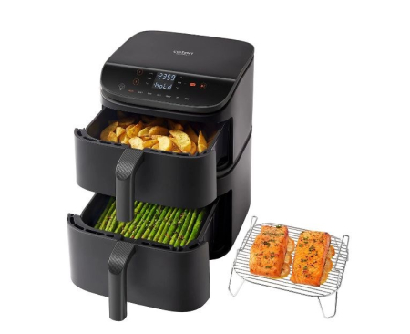 Friteuză cu Aer Cald Cosori Double, 2630 W, Capacitate 10 L, Negru pukika.ro [3]
