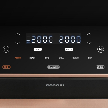 Friteuză cu Aer Cald Cosori Dual Blaze, 2800 W, Capacitate 10 L, Touch, Negru pukika.ro [4]