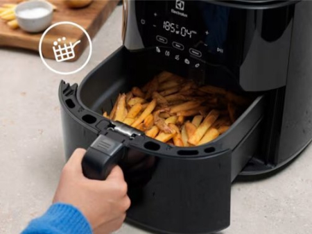 Friteuză cu Aer Cald Electrolux, 1500 W, Capacitate 5 L, Touch, Grill, Negru pukika.ro [4]