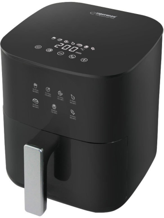 Alte produse - Friteuză cu Aer Cald Esperanza, 1300 W, Capacitate 3.5 L, Touch, Negru pukika.ro