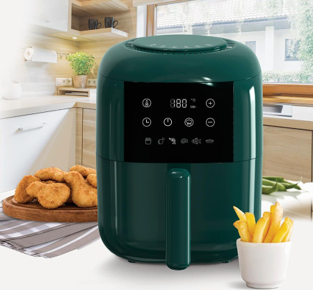 Friteuză cu Aer Cald Maestro, 1200 W, Capacitate 3 L, Touch, Verde pukika.ro [1]