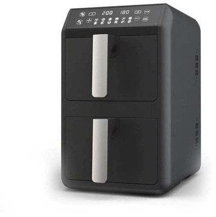 Electrocasnice pentru bucatarie - Friteuză cu Aer Cald Maestro Double, 2400 W, Capacitate 10 L, Negru pukika.ro