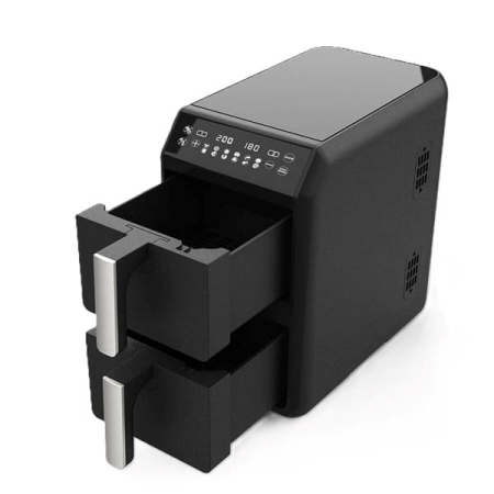 Friteuză cu Aer Cald Maestro Double, 2400 W, Capacitate 10 L, Negru pukika.ro [1]