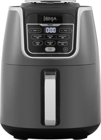 Electrocasnice pentru bucatarie - Friteuză cu Aer Cald Ninja AF160, 1750 W, Capacitate 5.2 L, 6 Funcții de Gătit, Funcție Rapid Crisp, Gri pukika.ro