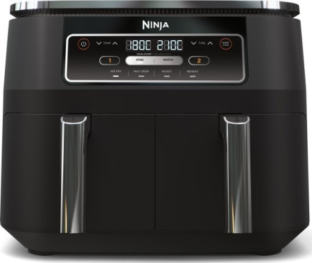 Alte produse - Friteuză cu Aer Cald Ninja AF200EU, 2400 W, Capacitate 7.6 L, Funcții Air Fry, Reheat, Negru pukika.ro