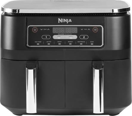 Alte produse - Friteuză cu Aer Cald Ninja AF300EU, 2470 W, Capacitate 7.6 L, Coșuri Duble, 6 Funcții de Gătit, Funcție Sync & Match, Negru pukika.ro