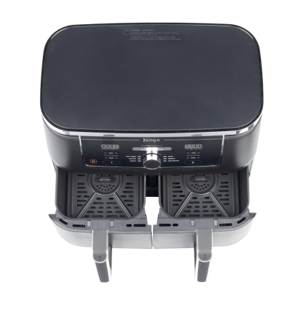 Friteuză cu Aer Cald Ninja AF400EU, 2470 W, Capacitate 9.5 L, 2 Zone de Gătit, Funcții Multiple, Display Digital, Negru pukika.ro [4]