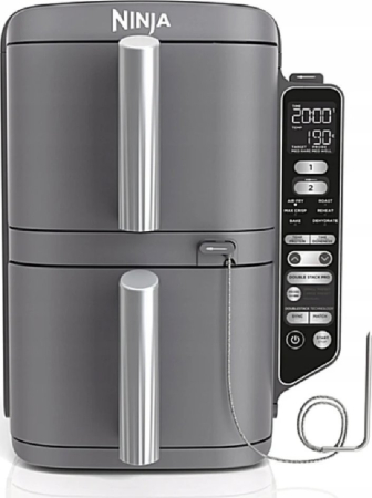 Alte produse - Friteuză cu Aer Cald Ninja SL451EU, 2470 W, Capacitate 9.5 L, Funcții Air Fry, Reheat, Negru pukika.ro