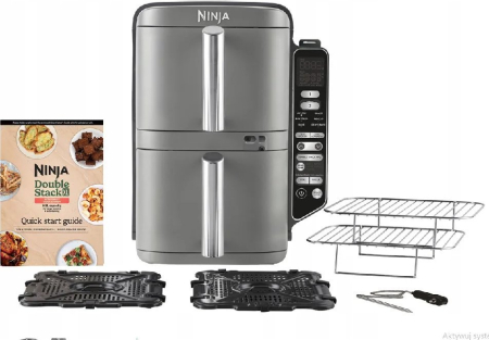 Friteuză cu Aer Cald Ninja SL451EU, 2470 W, Capacitate 9.5 L, Funcții Air Fry, Reheat, Negru pukika.ro [4]