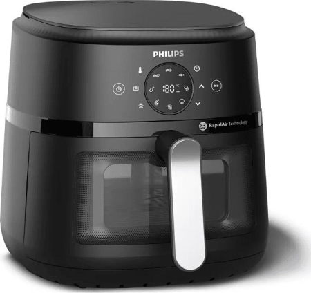 Alte produse - Friteuză cu Aer Cald Philips 2000 series, 1700 W, Capacitate 6.2 L, Touch, Rapid Air, Negru pukika.ro