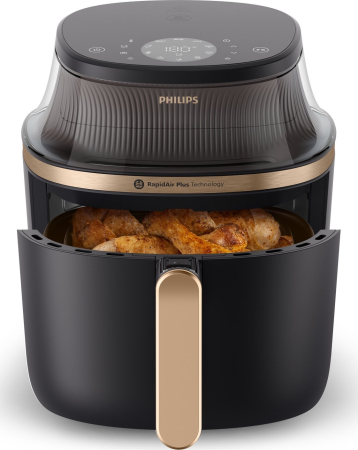 Friteuză cu Aer Cald Philips 3000 series, 1400 W, Capacitate 4.2 L, Touch, Grill, Negru pukika.ro [2]