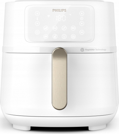 Electrocasnice pentru bucatarie - Friteuză cu Aer Cald Philips 5000 series Airfryer XXL Connected HD9285/00, 7.2 L, 2000 W, Rapid Air, 8 Programe, Wi‑Fi, Alb pukika.ro